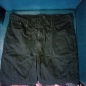 Levi's 569 black denim shorts